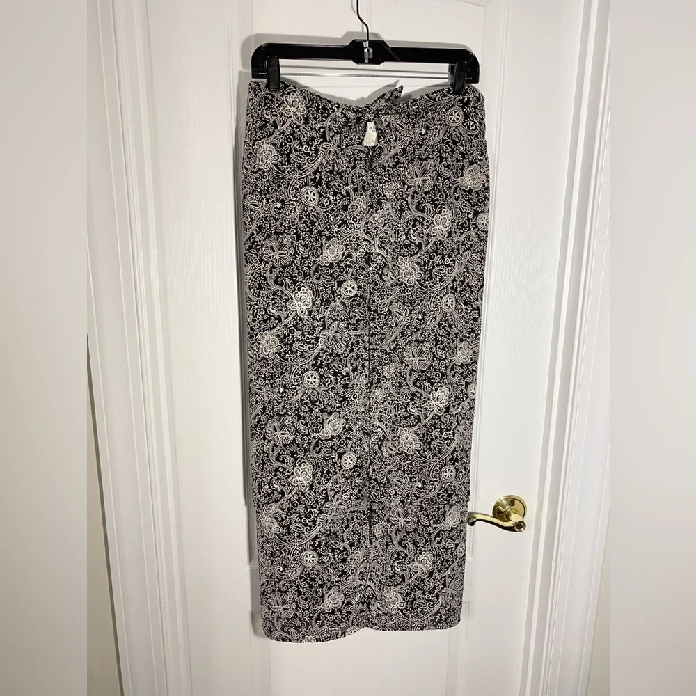 Vintage WHBM Tie Waist Pencil Maxi Sarong USA MADE XXS White House Black Market
